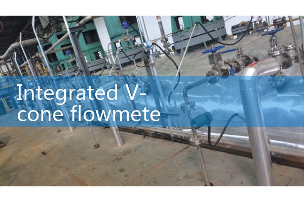 Integrated V-cone flowmeter